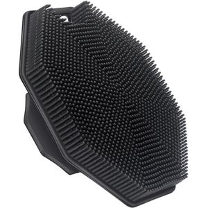 Lichaamsborstel voor Massage & Huidverbetering - Lichaamsborstel met Steel - Rugborstel - Badborstel - Dry Brush - Dry Brushing - Droogborstel - Huidborstel - Rug Scrubber - Scrubborstel - Zwart