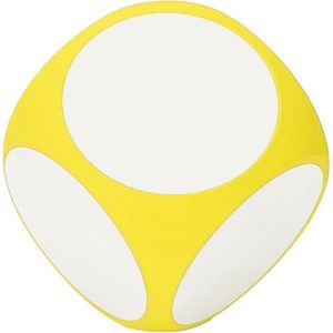 DIY Lege Dobbelstenen - Veeg Dobbelstenen - Kubieke - Draagbare - Reinigbare - Schrijven Op Dobbelstenen - Levendige Kleur - Leeg - Onderwijs Accessoire - Geel .