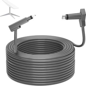 Satellietvervangingskabel Rechthoekige Satellite V2 Kan worden gebruikt in combinatie Waterdichte Kabelverlenging met Eindkappen - Accessoires voor Starlink Internet Kit .