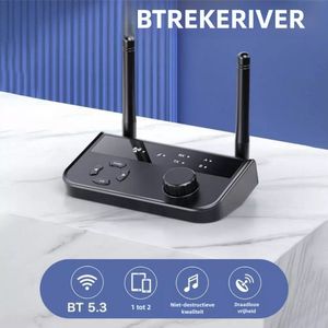 Bluetooth 5.3 - Zender Ontvanger - 3-in-1 Draadloze Audio - 3,5 Jack Adapter - Bluetooth Muziek Ontvanger