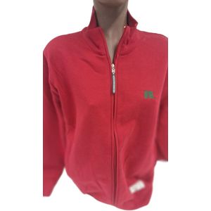 RUSSELL ATHLETIC/ VEST/ LONG ZIPPER / RED -M