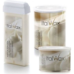 ItalWax Warme Witte Chocolade Wax 400ml - Ideaal voor Pijnloze Harsbehandelingen