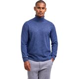 FALKE Favorites Lambswool zacht warm wol coltrui heren blauw - maat M