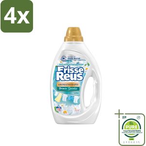 Frisse Reus - Vloeibaar Wasmiddel - Lotus - Witte Was - 19 Wasbeurten - Voordeelverpakking - 4 stuks - Wasmiddel - Waspoeder
