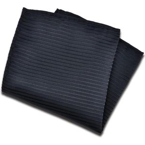 Zwarte stoffen zakdoeken voor heren - Set van AREC zakdoeken voor bruiloft, smoking, pakken en dinerjassen