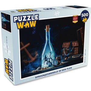 Puzzel Sprookjeswereld in een fles - Legpuzzel - Puzzel 500 stukjes
