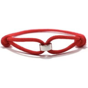 Soraro Touw Armband | Rood | | Soraro Armbanden | Cadeau voor hem | verjaardag man