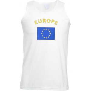 Witte heren tanktop Europa XXL