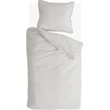 Walra - Crossed Lines - Dekbedovertrek - Wit - 100% Flanel Katoen