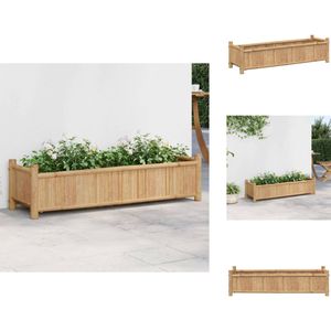 vidaXL Plantenbak - Plantenbakken - Verhoogde Plantenbak - Kweekbak - Plantenbak 100x30x25 cm bamboe