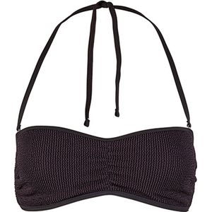 BECO crinkle bikini topje - B-cup - zwart - maat 42