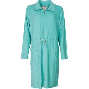 Tenderness Dames Badjas - Kamerjas - Badstof - Capri Blauw - Maat M