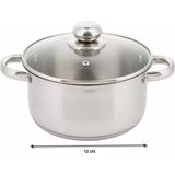 Kinghoff 4325 - kookpan met deksel - Ø 12 cm