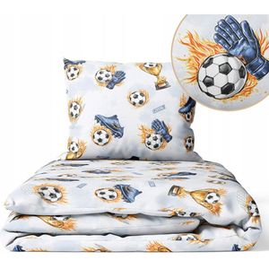 Kinderbeddengoed Voetbal 120x90cm - 2 delen Katoen