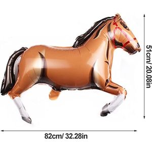 Grote folie ballon bruin paard - paard - horse - ballon - folie ballon - verjaardag - dier - manege