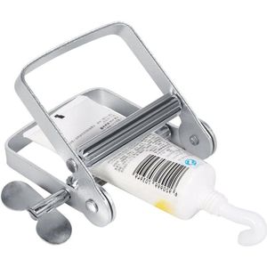 Tube pers knijper dispenser voor tandpasta en handcrème - aluminium houder voor thuisgebruik en op reis - zalf dispenser voor wasruimte en badkamer