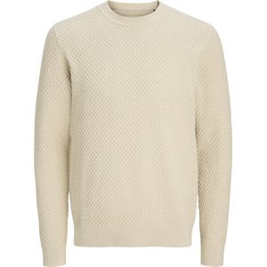 Jack & Jones - Jprblubarkley Knit Crew Neck - Trui - Zand