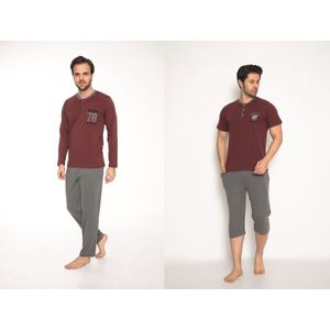2-Pack Sivassi Pyjama's | Summer Edition 2022 | Heren Pyama Volwassenen | Pyama heren maat XL | Katoen