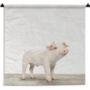 Wandkleed Animalprintshop - Big dierenprint kinderkamer Wandkleed katoen 60x60 cm - Wandtapijt met foto