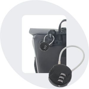 Lock een fietsslot met sleutel, hoge veiligheid stalen ketting slot