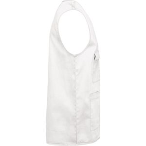 Gilet Unisex L WK. Designed To Work Mouwloos White 65% Polyester, 35% Katoen