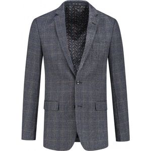 Gents - Colbert tweedlook ruit blauw - Maat 52