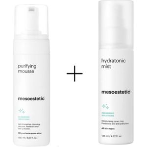 Mesoestetic Duo Set- Mesoestetic Purifying mousse- Mesoestetic hydratonic mist