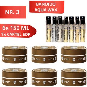 Bandido - Aqua Wax 3 - Haarwax - 150ml - Stevige Hold - Hoge Glans