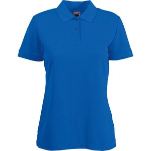 Fruit Of The Loom - Dames-Fit Poloshirt - Royaal Blauw - Korte Mouwen