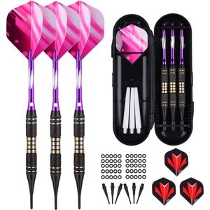 Soft Tip Darts Set voor Elektronisch Dartbord - Professioneel Design - 18g Gewicht - Inclusief Accessoires