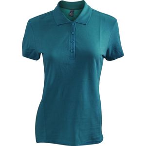 SOLS Dames/dames Passion Pique Poloshirt met korte mouwen (Eendenblauw)