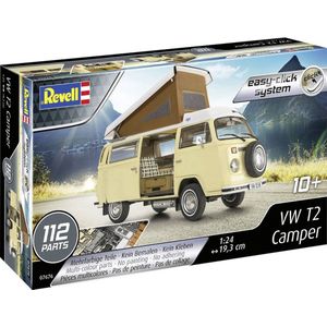 1:24 Revell 07676 Volkswagen VW T2 Camper Bus - Easy Click System Plastic Modelbouwpakket