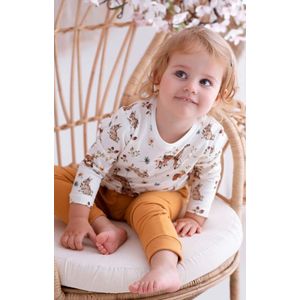 Colibri'ci - Romper Cervi - Maat 86/92 - Superzacht katoen - Oeko-Tex - Lange Mouw - Bambi - Hert - Ree - Bos - Natuur - Boxpakje - Meegroei - Superzacht - Baby Cadeau - Zeer comfortabel voor optimaal speelplezier