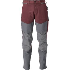 Mascot Customized Broek met kniezakken 22379-311 - bordeaux/steengrijs - C62 - 82