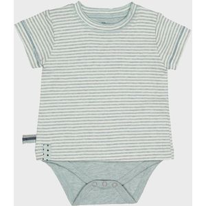 Baby T-shirt met korte mouwen OrganicEra Organic Baby T-shirt body gestreept