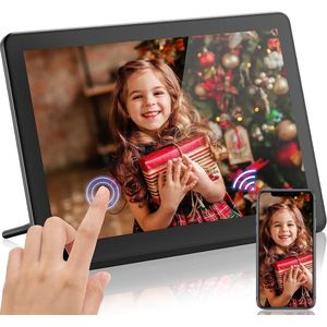 Digitale Fotolijst - WiFi - Automatische Rotatie - Groot Geheugen - Modern Design