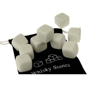 United Entertainment ® - Ijsblok vervanger - Whisky Stones Wit - Set van 9