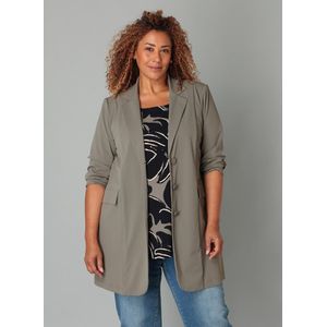 Colletta - Oversized Blazer - Olijfgroen