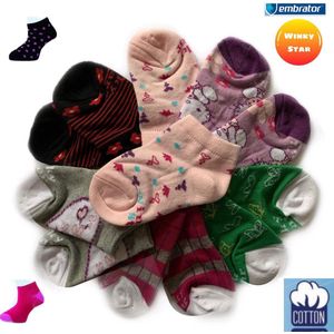 Embrator meisjes Sneakersokken 6-paar met design schoenmaat  20 21 22