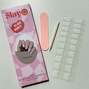 Slayo© - Gellak Stickers - Fancy French - Nagelstickers - Gel Nail Wrap - French Manicure - Nail Art Stickers - Nail Art - Gellak Nagels - Gel Nagel Stickers - LED/UV lamp nodig