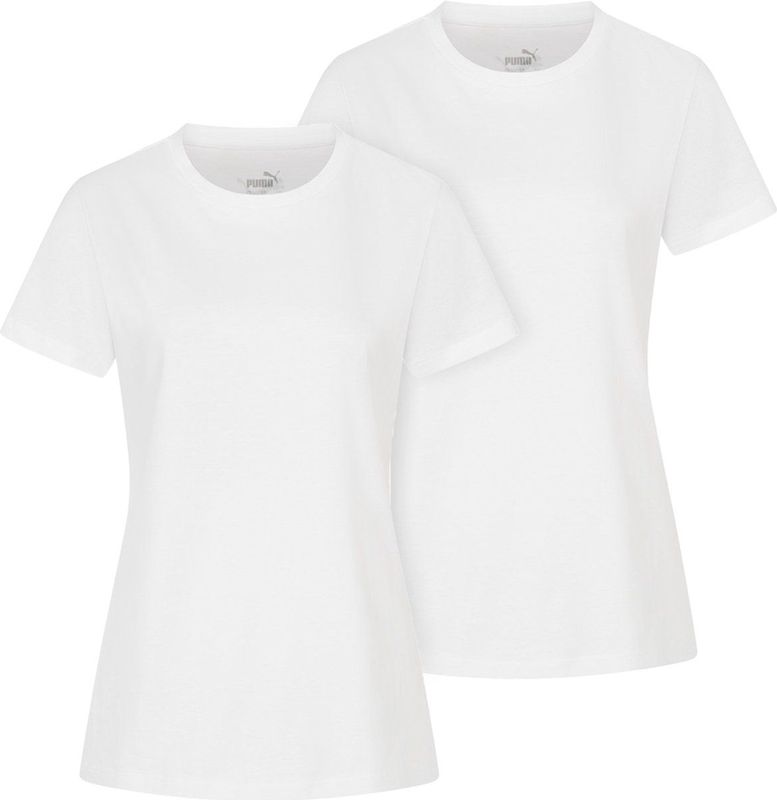 Puma - Statement Deluxe Edition Base Pack - Dames T-shirts - Wit - 2-Pack