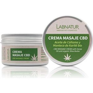 CBD Massagecrème 100ml Labnatur ontspannend revitaliserend massage natuurlijke ingrediënten diepe hydratatie