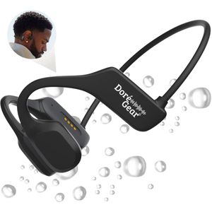 DoréGear® Audio - Bone Conduction Headphone - Open Ear Koptelefoon - 16 GB Interne Geheugenkaart - Sporthoofdtelefoon - Sport oordopjes - Draadloos - Waterbestendig - Met Case