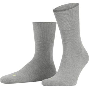 FALKE Run anatomische pluche zool katoen sokken unisex grijs - Maat 39-41