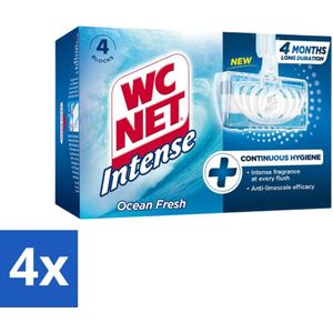 WC Net - Toiletblok - Ocean Fresh - 4 Blokjes - Voordeelverpakking - 4 stuks