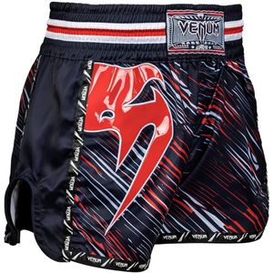 Venum Giant Muay Thai Kickboks Broekje Zwart Rood - XXL