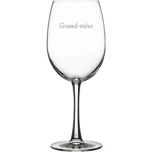 Rode wijnglas gegraveerd - 58cl - Grand-mère