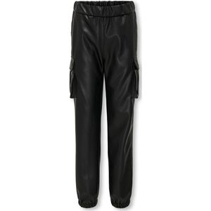 KIDS ONLY GIRL Imitatieleren Broek KOGHEIDI Zwart