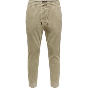 ONLY & SONS Linus Cropped Cord 9912 Een Broek - Heren - Grey - XXL