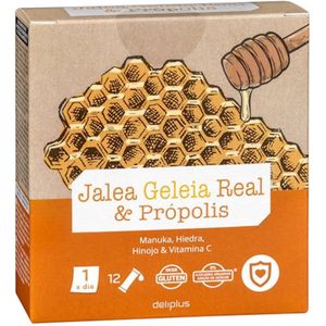 24 sticks koninginnengelei met propolis, Manuka, hedera, venkel en vitamine C. GLUTENVRIJ Natuurlijk je immuniteit versterken met Hoog geconcentreerd, zonder toegevoegde suikers, makkelijk mee te nemen, het hele jaar door!